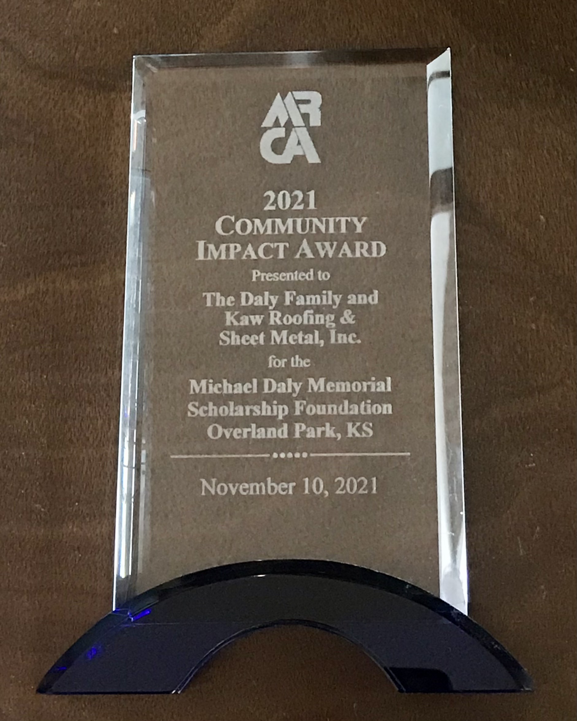 Midwest Roofer Community Impact Award